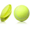 24 cm Duży Nadmuchiwany Tenis Ball Interactive Pet Dog Outdoor Beach Chew Zabawka Podpis Tenis Dzieci Zabawki Rzucanie Psy Szkoleniowe Kulki 9.5 Cal Hurt