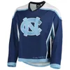 XFLSP 2022 College Custom UNC North Carolina Tar Hakken Stikte Hockey Jersey 3 Hannah Griggs 5 Madison Orobono 6 Kelly Smith 8 Ciana Riccardo 10