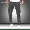 Men Cargo Military Pants Autumn Casual Skinny Army Long Trousers Joggers Sweatpants Sportswear Camo Trendy 220325