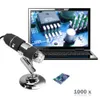 Mini caméra 2MP 8LED USB Microscope numérique Zoom caméra vidéo loupe + Microscope sur pied