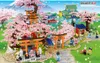 Großhandel SEMBO Sakura Kits Ideen Stadt Kirschblüte Japanische Sakura Baum Haus Mini Street View Modell Bausteine Kinder Spielzeug