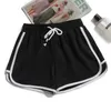 Jogging Women Cotton Seamless High midja Yoga Gym Running Elasticity 4 XL Loose DrawString Strap Leggings Shorts 220702