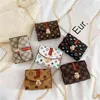 6 Couleurs Enfants Sac Designer De Mode Fleur Mini Carré Belle Pop Fille Princesse Messenger Sacs Accessoires Bourse Portefeuille Sac À Main G308