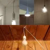 EU US Plug 1.8m Strömsladdkablar E27 Lampbashållare med switchtråd för Pendant LED -glödlampor Fixture Hanglamp Suspension Socket