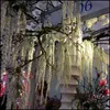 Flores decorativas Wreaths Festive Party Supplies Home Garden Flone 8 Filial Plantas Verde Artificial Fake Amante Fruta Amaranthus Casamento D