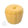 Pumpkin Shaped Double Layer Ice Bucket with Lid Silicone Cube Maker Mold Tray 220509