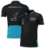 F1-teamuniformen Officiële dezelfde race-uniformen Revers-T-shirts met korte mouwen voor heren en dames Op maat gemaakte sneldrogende poloshirts