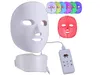 Светодиодная фотонная маска для лица: омолаживание затяните кожу с электрическим силиконовым устройством - 2 часа для обработки лица шеи