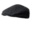 Basker kvinnor gatsby platt hatt mäns vinter högkvalitativ ull sboy hattar sillben åtton capberets wend22