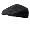 Berets Women Gatsby Flat Hat Winter Winter High Quality Wool Sboy Hats Herringbone Octagon Capberets Wend22