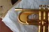 Professionelle Trompete aus gepunktetem Gold mit Super-Heavy-Besatz