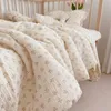 Blankets & Swaddling Baby Blanket Gauze Soft Thermal Daisy Crib Comforter Lace Edge Breathable Infant Bedding Large Warm Growth