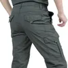 Décontracté été Cargo pantalon hommes multiples poches tactique pantalon mâle militaire pantalon étanche séchage rapide grande taille S-5XL pantalon