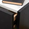 Meubles Table de chevet haut de gamme nordique créatif moderne minimaliste noir et blanc casier lumière luxe chambre rangement armoire de chevet