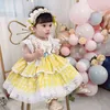 2021 Summer Kids Dress for Girls Baby Party Dress for Kids Wedding Dress Girl Newborn Ball Gown Lolita Party Princess Vestidos G220428