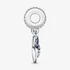 100% 925 Sterling Silver Pensée Fleur Enveloppe Dangle Charms Fit Original Européen Charme Bracelet Mode Bijoux Accessoires