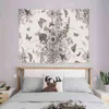 Floral Print Tapestry Boheemse decoratie foto kamer muur tapijten decoraties levende doek tapiz j220804