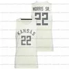 CeoA3740 Maillot de basket-ball universitaire personnalisé Kansas Jayhawks Paul Pierce Danny Manning Joseph Yesufu Cam Martin Ben McLemore Bobby Pettiford Jalen