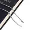 Collier de chaîne à bille en acier inoxydable de Chaînes 304 pour femmes Bijoux de fête en métal 60cm (23 5/8 ") Long, 1 pièce