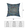 Taie d'oreiller Lotus Mandala Taie d'oreiller Décor À La Maison Motif Bohème Boho Coussins Jeter pour Polyester Double Face Impression 220623