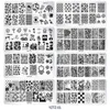 Nail art design Stamping Plates Stamp Templates Leaf Floral Printing Stencil for manicure