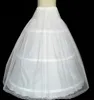 高品質の白い3フープペチコートクリノリンスリップアンダースカートウェディングドレスブライダルガウンペチコート