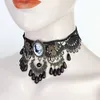 Bijoux en dentelle noire 2022 Choker Collier victorien Rétro Gothique Vampire Punk Rock Mariage Boho Lolita Cadeau Clavicule Chaîne Halloween Party Queen