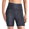 LU LU LIMÕES Shorts de leopardo Mulheres Treino Ciclismo Calças Justas Esporte Suor Pele de Cobra Biker Shorts Cintura Alta Confortável Curto Yoga Calça Leggings Quente bom top