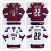 Chen37 C26 NIK1 Tulsa Oilers 22 Gary Steffes Hockey Jersey Blue Embroidery Tritched أي رقم واسم Jersey