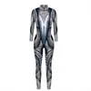 Kom Cosplay Aanval op Titan Jumpsuit Pesta Halloween Romper Tengkorak Catsuit Wanita Pakaian Otot Annie Leonhart T220813