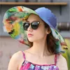 Breda brimhattar Fashion Design Flower Foldble Brimmed Sun Hat Summer For Women Outdoor UV Protection Large Visors Beach HT51187WID9190239