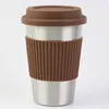 304 Aço inoxidável café bebida gelada caneca portátil ao ar livre canecas simples café da manhã xícaras de chá de leite para crianças xícaras de água yf0004