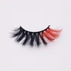 3D kleur faux wimpers natuurlijke lange kleurrijke valse wimpers dramatische make -up nep lash feest gekleurde wimpers voor cosplay Halloween