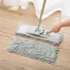 Chenille Dust Mop Bathroom Floor Household Cleaning Folding Filling Flat Replacement Head Housework Candy Color Tool 220329