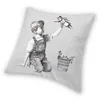 CushionDecorative Pillow Classic Banksy Street Graffiti Art Square Throw Case Home Decorative Girl With Red Balloon Cushion Cover9613592