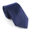 Män Solid Classic Ties Formal Striped Business 8cm Slim Slips för bröllopsbindande mager brudgum Cravat