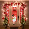 Merry Christmas Home Decorations Porch Door Banner Hanging Ornament Xmas Year Gifts Kerst Noel Y201020