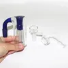 Narguilés 3,35 pouces receveur de cendres en verre avec adaptateur de récupération de perc d'arbre à 4 bras collecteurs de récupération en Pyrex épais pour bangs à eau bols en verre à quartz Banger