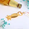 Creative Glod Bottle Opener Pineapple Shape Fruit Beer Glass Cap Opening Tool for Household Kitchen Bar Gadgets Wedding Gift