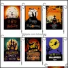 Banner Flags Festive Party Supplies Home Garden 25 Style All Saints Day Pumpkin Haunted House Festival Banner-Flag Courtyard Deco Dhsmy