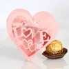 Gift Wrap 20/50pcs Valentine's Day Heart Lase Cut Wedding Sweets Candy Dragee Favour Boxes With Ribbon Table Decorations PackagingGift