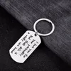 Keychains 12PC/Lot I Love You Keychain Dog Tag Stainless Steel Keyring For Couple Girlfriend Boyfriend Wife Husband Key Chain Funn153c