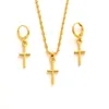 Ethiopian Traditiona cross Jewelry set Necklace and Earrings Ethiopia Gold Eritrea sets for Women's Habesha Wedding party Gift