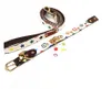 High Quality Brown Collars Leather Popular Print Leg Dog Leashes Fashion Pet Neck Tactical Personalized