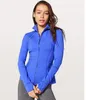 L-78 haut veste à glissière tenue à capuche vêtements de yoga sweat-shirts à manches longues entraînement de trou de pouce en cours d'exécution lu femmes slim fitness lulu manteau