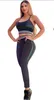 Femme Survêtements Yoga Deux Pièces Ensembles T-shirts Respirants Bas Lady Slim Survêtement Sport Set S-2XL