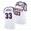 A3740 Gonzaga Bulldogs 1 Jalen Suggs Jersey College Basketball Corey Kispert Ayo Dosunmu Luka Garza Isaiah Livers Scottie Barnes Marcus Carr Macio