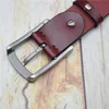 Cinture Cintura da uomo in pelle di mucca per uomo Nero/viola/verde/caffè/blu/rosso Larghezza 3,8 cm Pantaloni Jeans Cintura di design di lussoCinture