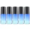 5 ml gradiënt glazen flesrol op lege parfum essentiële olieflessen met metalen bol roller container cosmetische verpakking