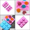 Other Bakeware Kitchen Dining Bar Home Garden Baking Mods 6 Even Cat Paw Footprints Sile Non Stick Chocolate Candy Mod Manual Soap Mold H